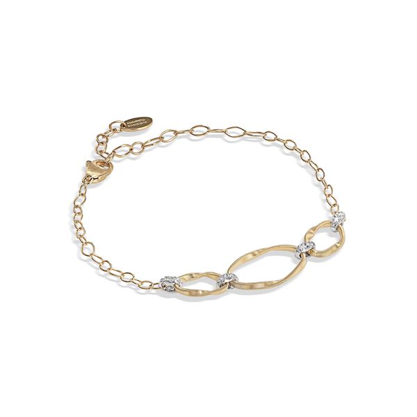 Bracelet Marrakech Onde en or jaune avec diamants