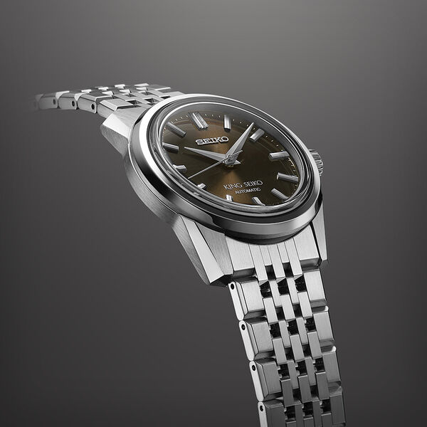 King Seiko 37 mm automatique en acier inoxydable