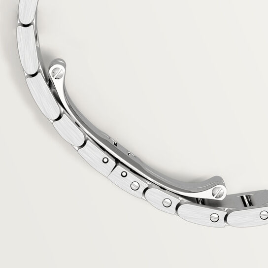 Cartier Tank Française Medium Model Quartz 27 X 32 mm Stainless Steel CRWSTA0074 Clasp Closeup image number 6