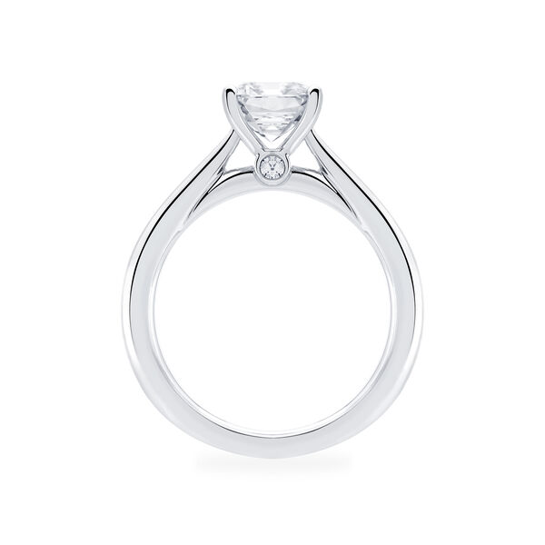 Emerald-Cut Solitaire Diamond Engagement Ring
