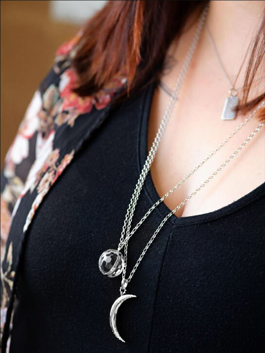 Monica Rich Kosann Silver Large Pendant CH-41093 Model image number 1