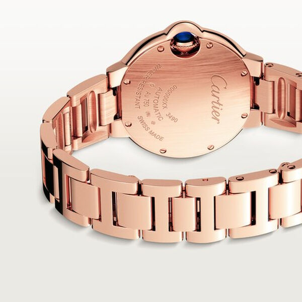 Ballon Bleu de Cartier 33 mm automatique en or rose et diamants