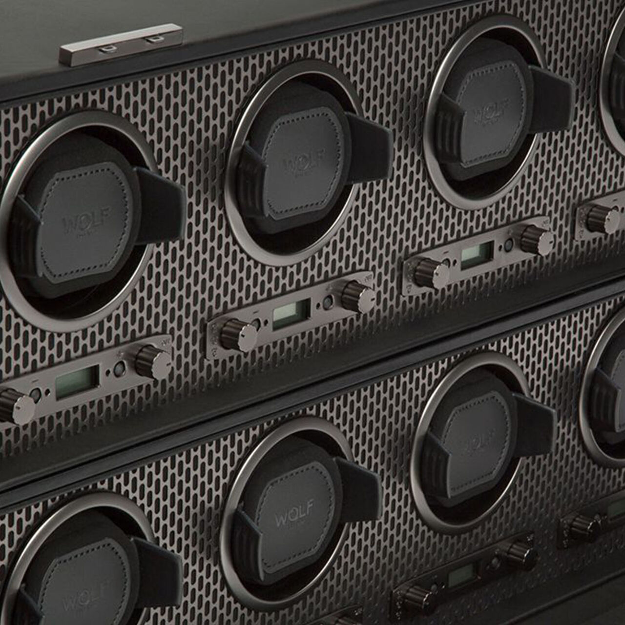Axis Powder Coat Grey 8 Piece Watch Winder image number 2