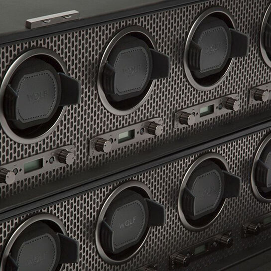 Axis Powder Coat Grey 8 Piece Watch Winder image number 2