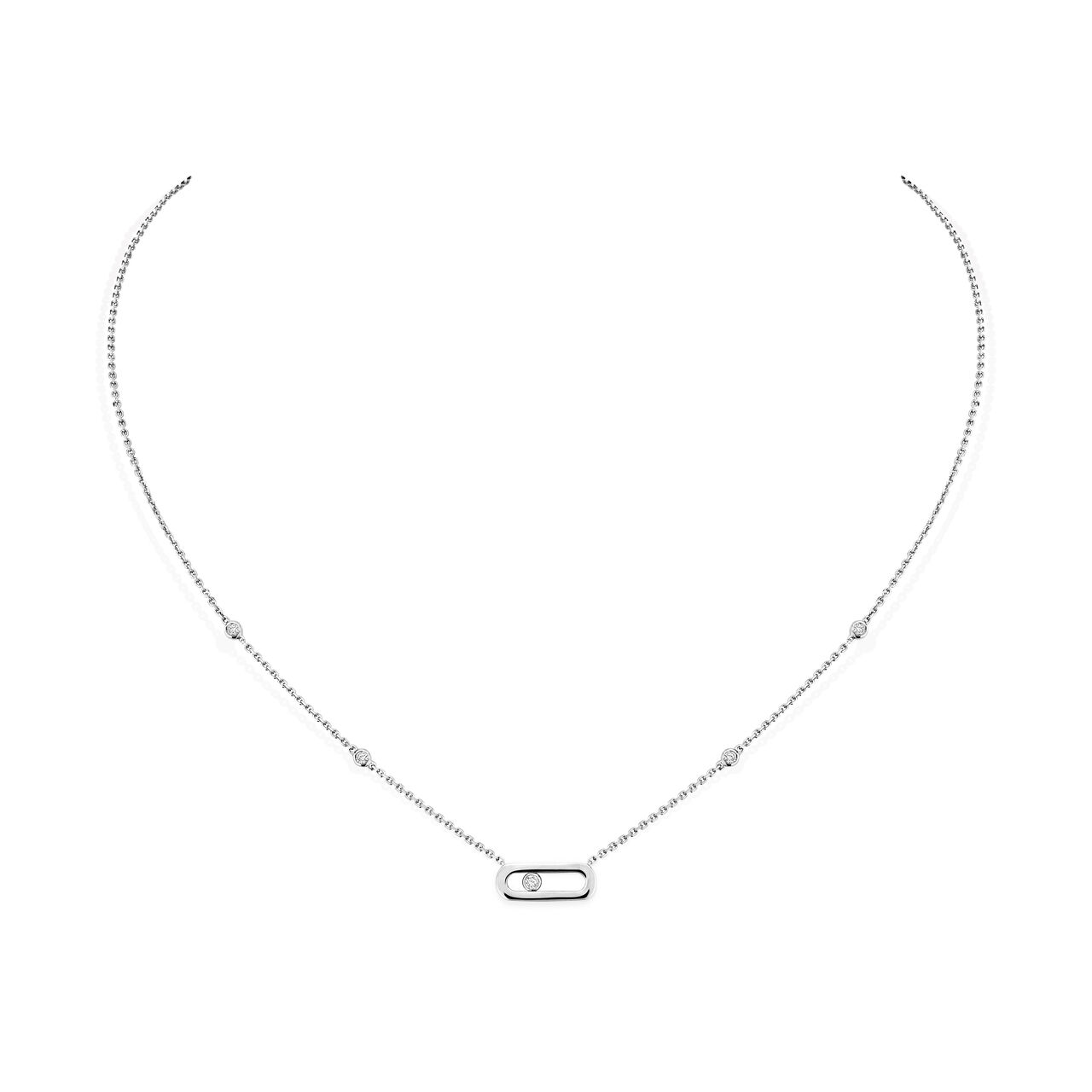 Messika Move Uno White Gold and Diamond Pendant 10053-WG image number 0