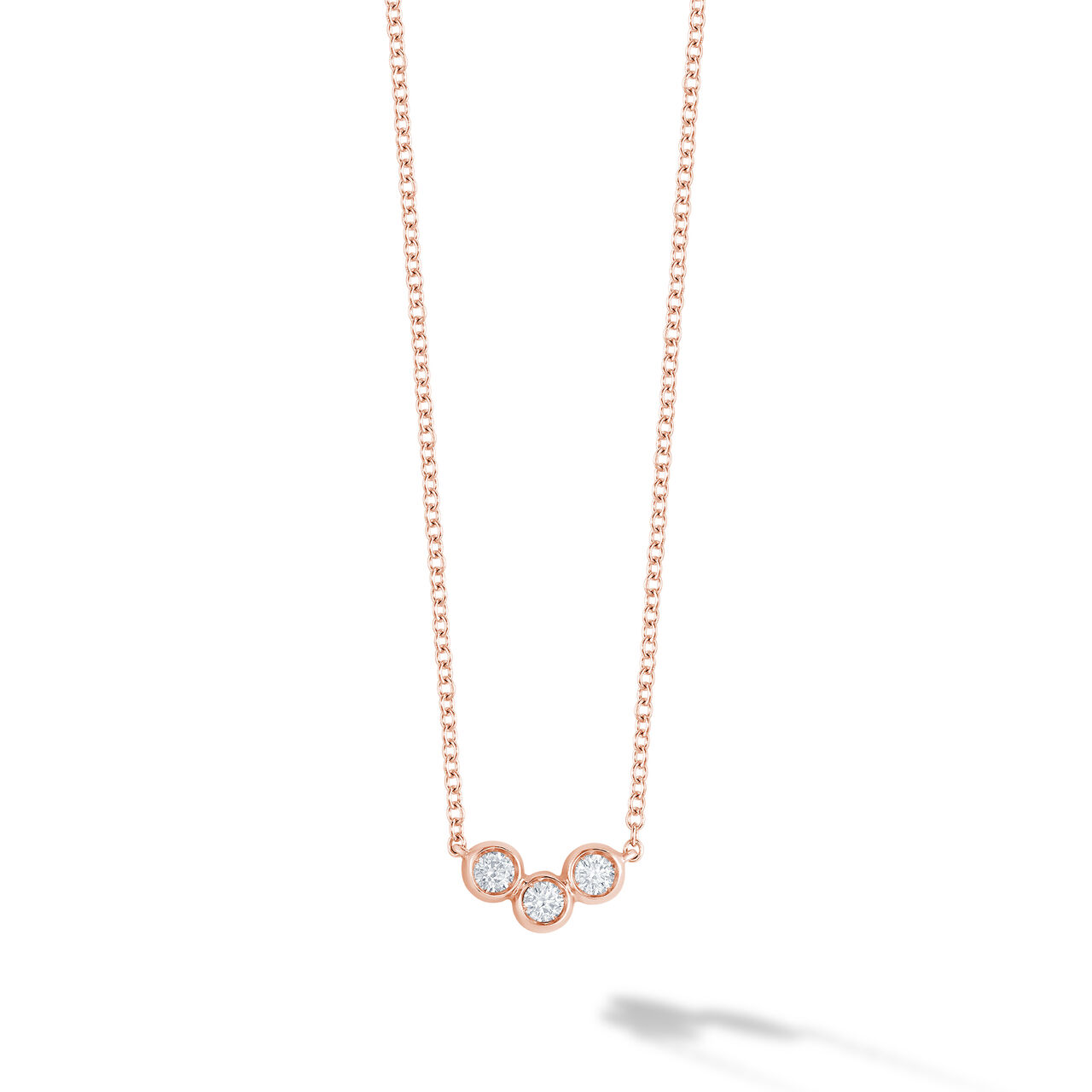 bijoux birks iconic rose gold and diamond splash pendant image number 0