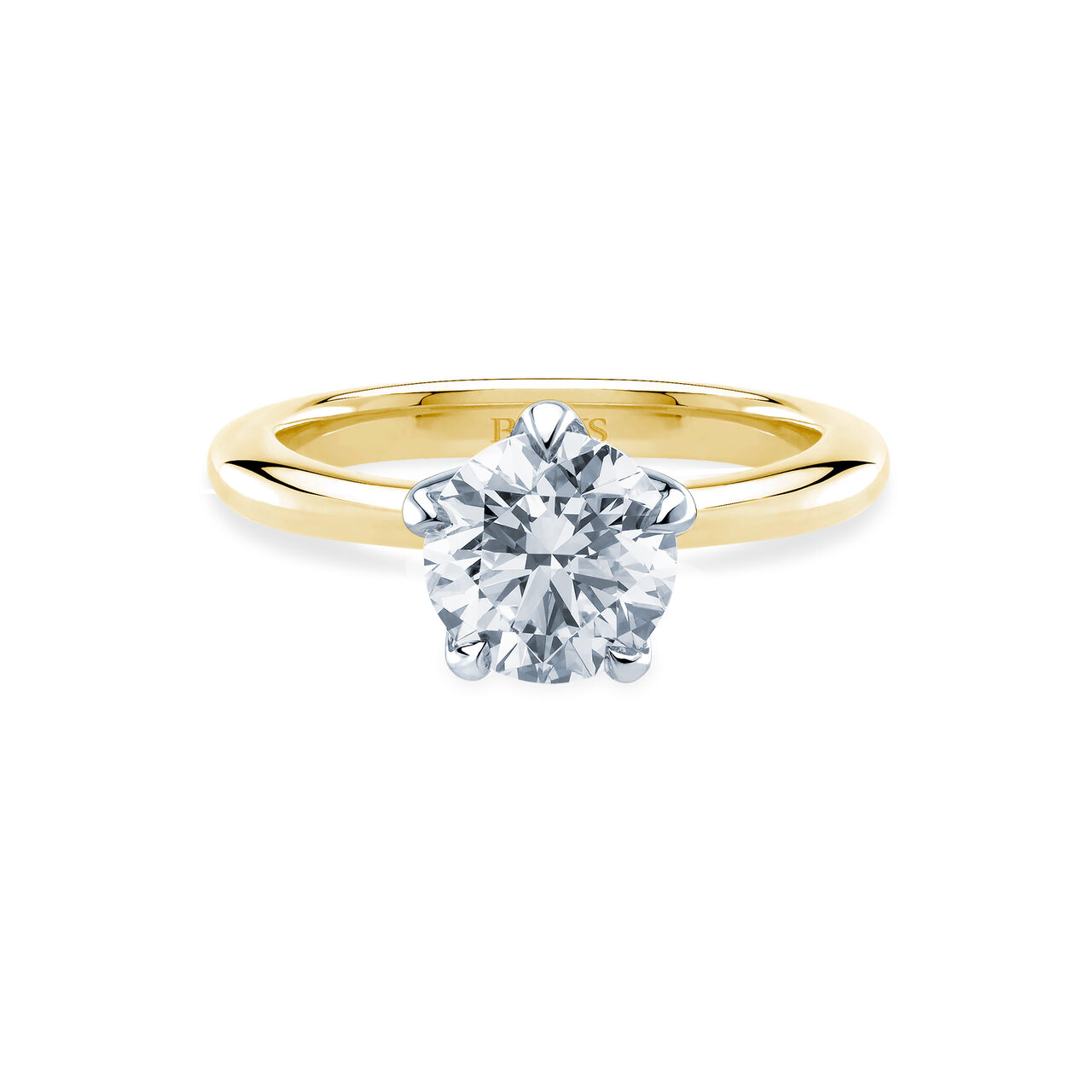 Birks North Star Yellow Gold Round Diamond Engagement Ring image number 0