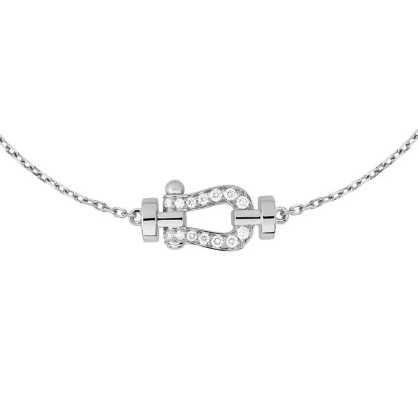 Force 10 Small White Gold and Diamond Pavé Bracelet