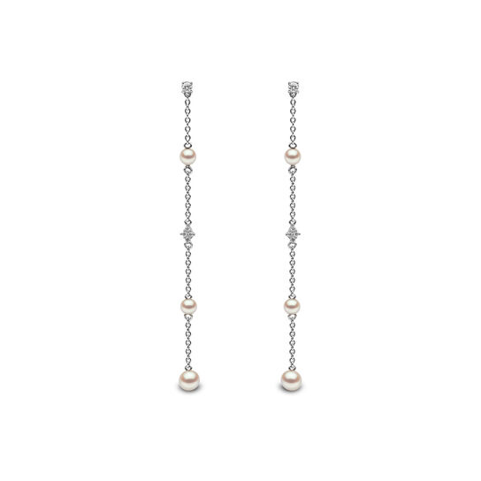 yoko london trend white gold pearl drop earrings qye2045 7f front image number 0