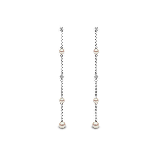 yoko london trend white gold pearl drop earrings qye2045 7f front image number 0