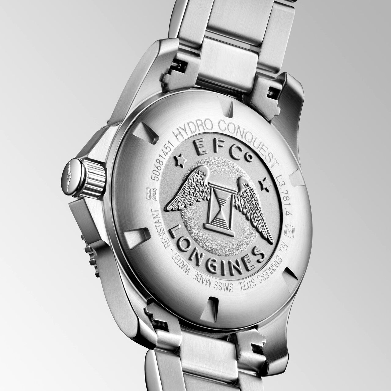 Longines HydroConquest Automatic 41 mm Stainless Steel L3.781.4.05.6 Back image number 3