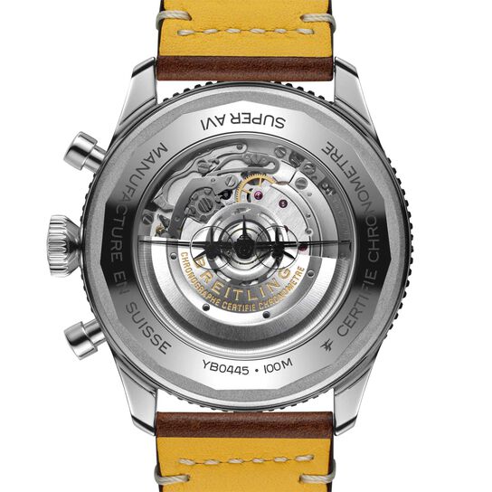 breitling super avi b04 gmt 46 mosquito steel yb04451a1b1x1 back image number 1
