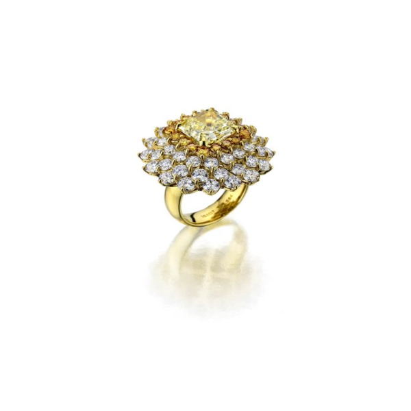 Sunburst Diamond Ring