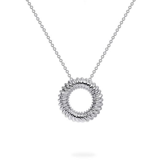 Birks Essentials Silver Spiral Pendant image number 0