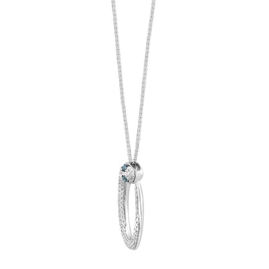 Maison Birks Salon Diamond and Sapphire Snake Pendant PHL04345SB Side image number 1