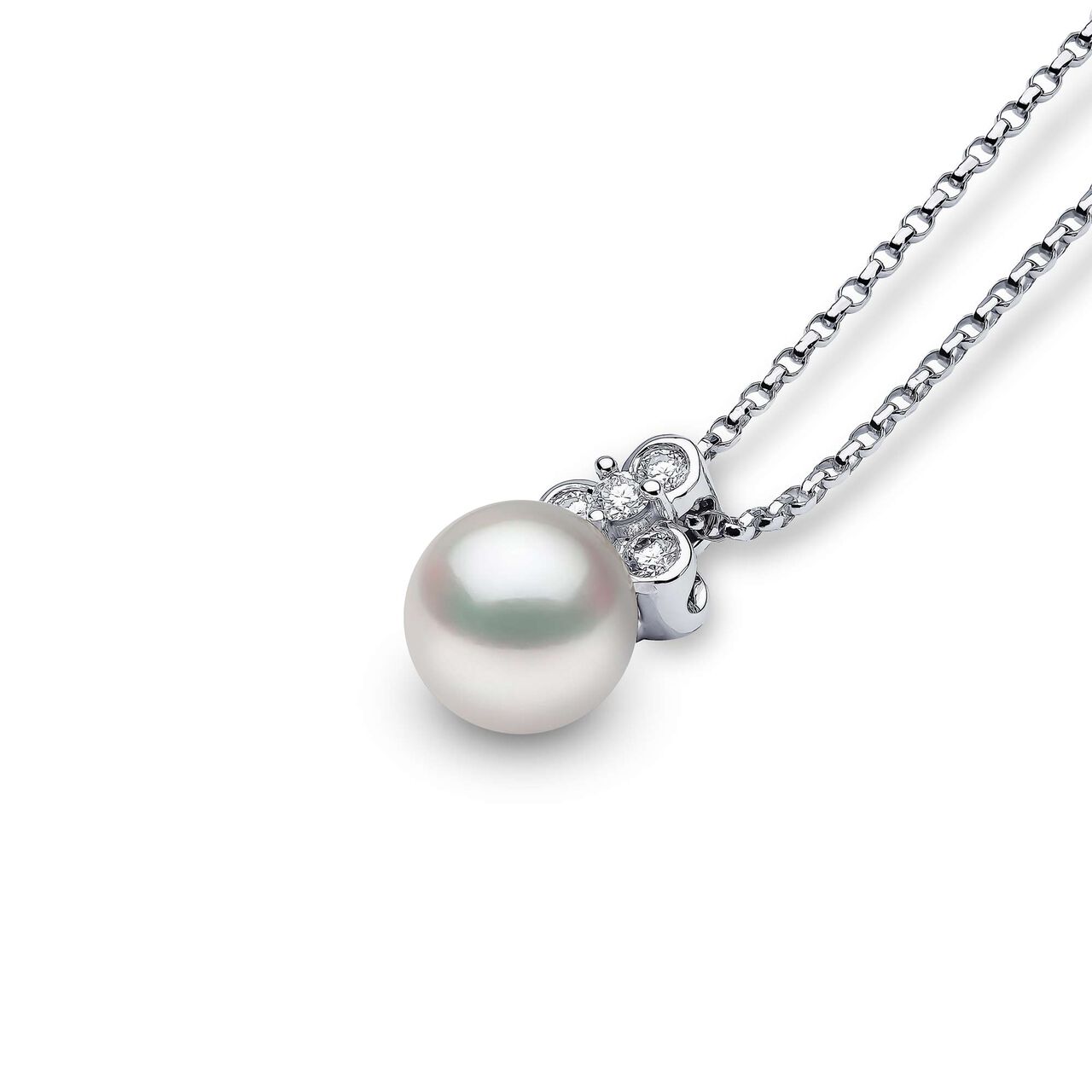 yoko london gold pearl diamond necklace tpm0217 7 details_front image number 2