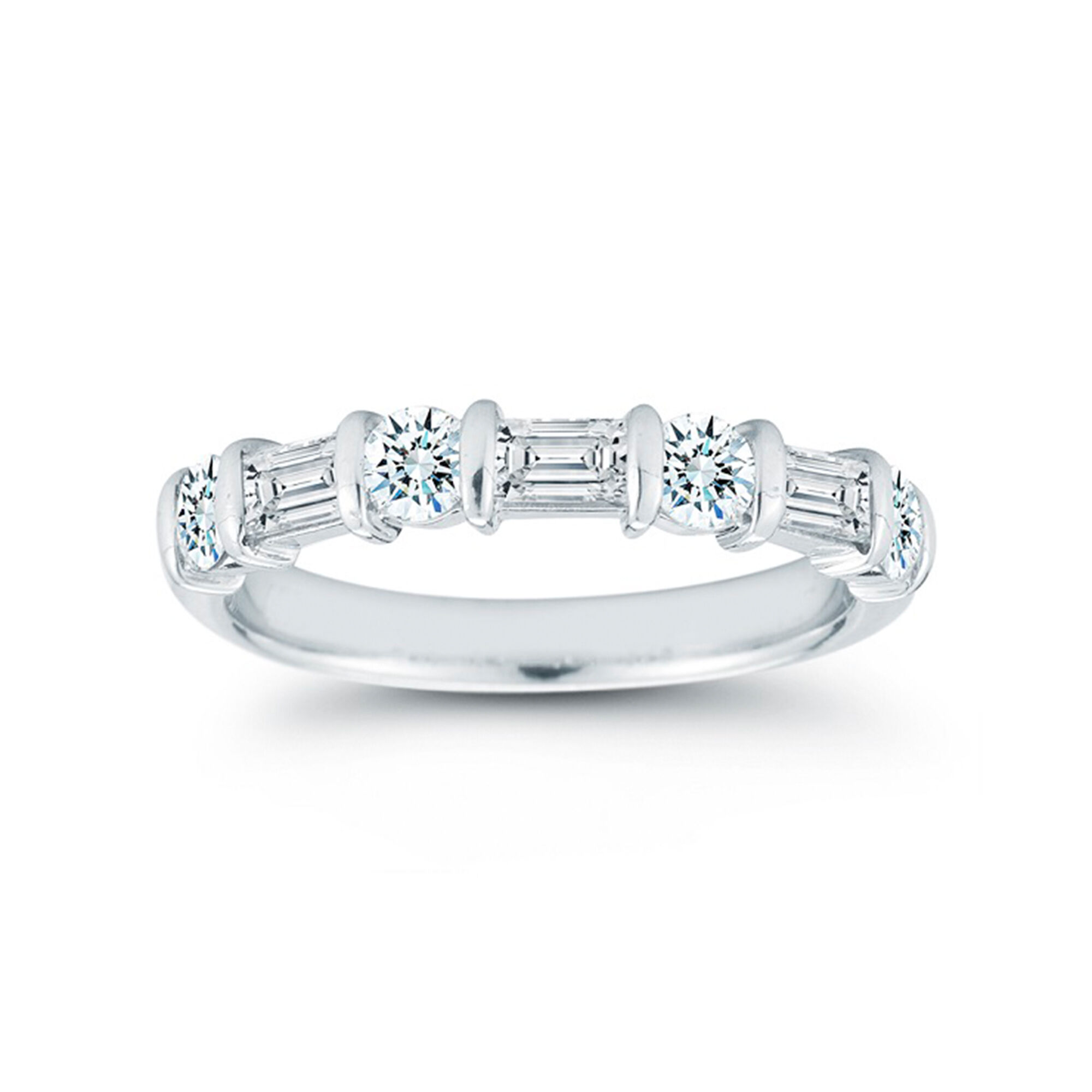 Wedding Band with Tapered Baguette Diamonds Birks