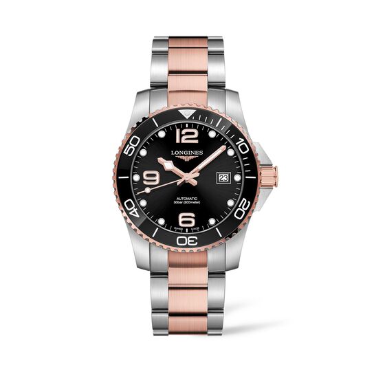 longines hydroconquest automatic 41 mm steel pvd l3.781.3.58.7 front image number 0
