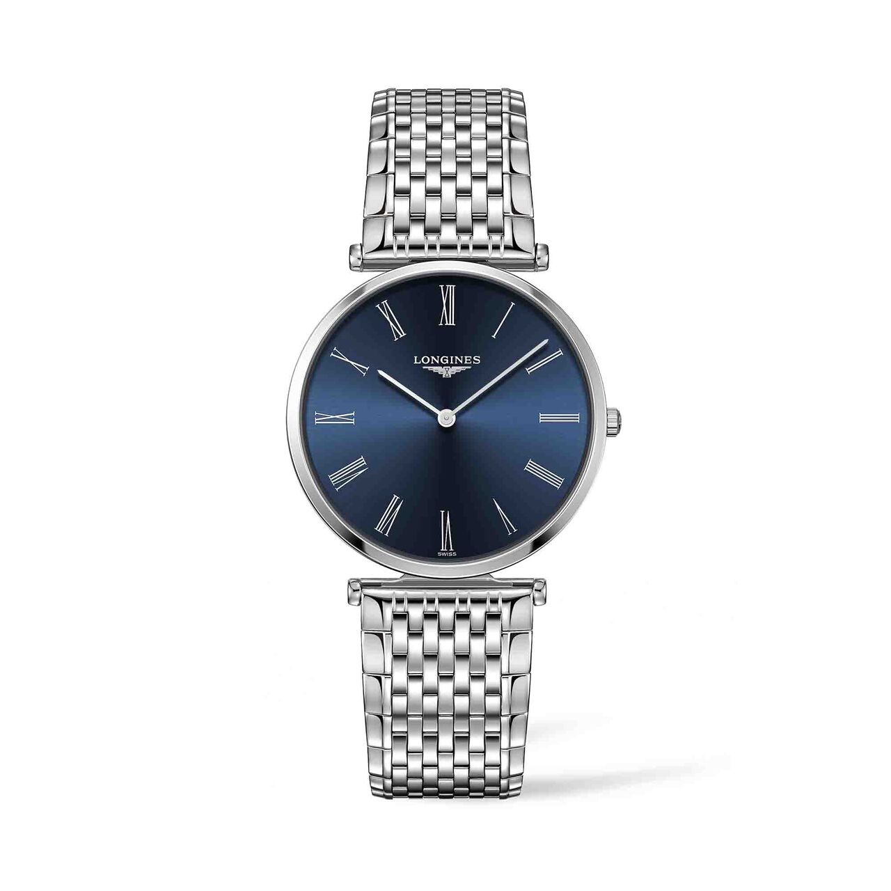 maison birks la grande classique de longines 36mm stainless steel sunray blue dial l47554946 image number 0
