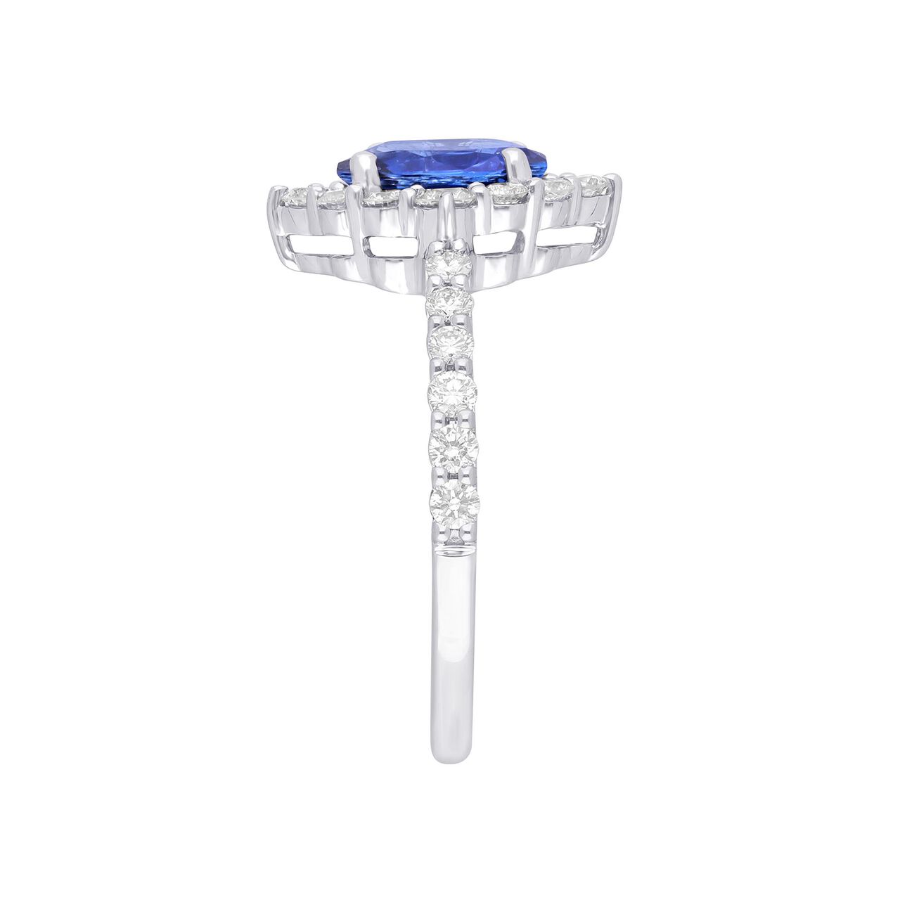 maison birks salon oval sapphire diamond halo sg12185r 8x6 standing side image number 1