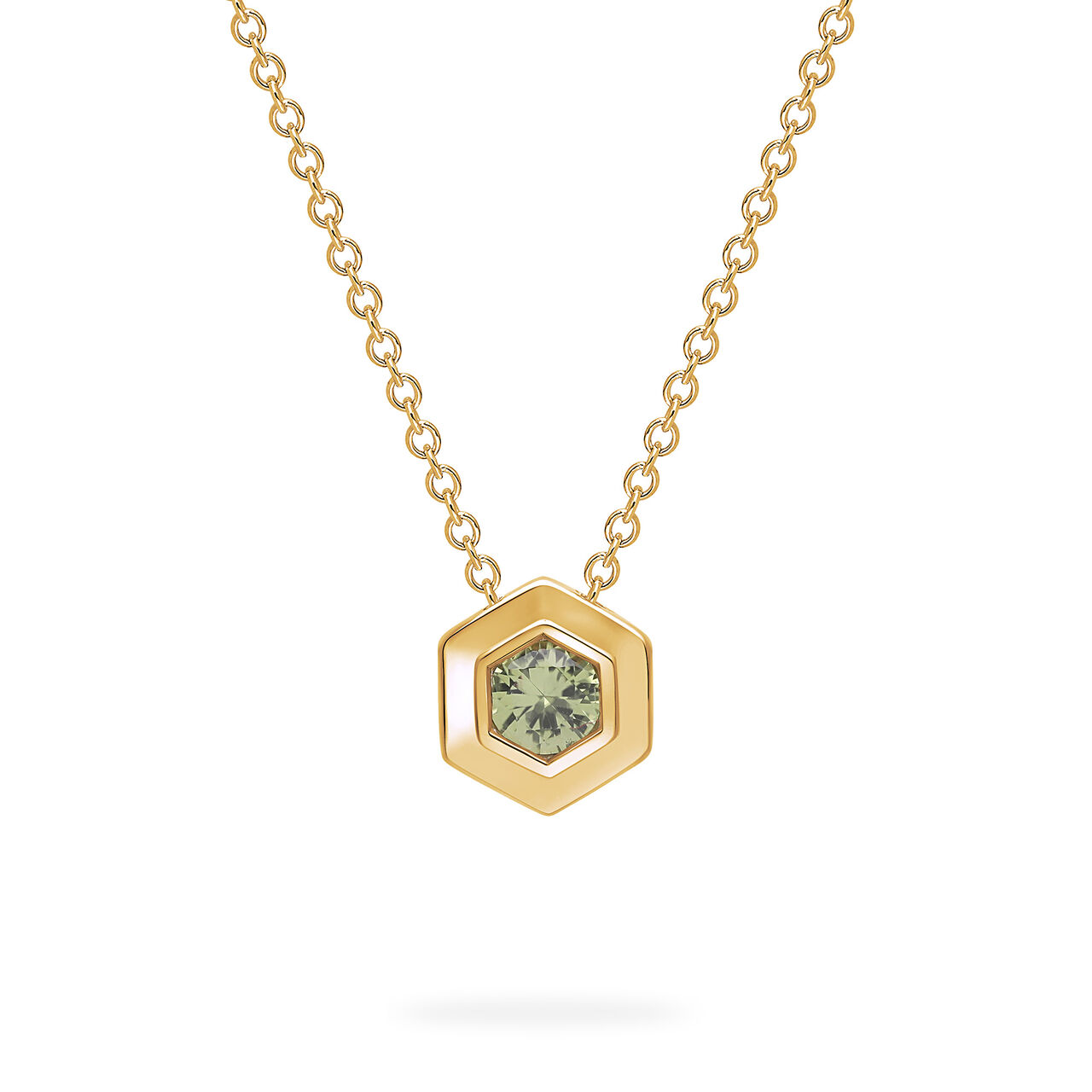 Birks Bee Chic Yellow Gold Birthstone Pendant, Peridot image number 0
