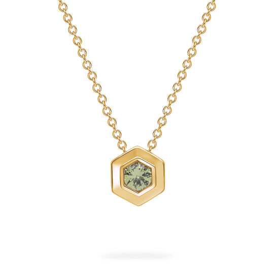 Birks Bee Chic Yellow Gold Birthstone Pendant, Peridot image number 0