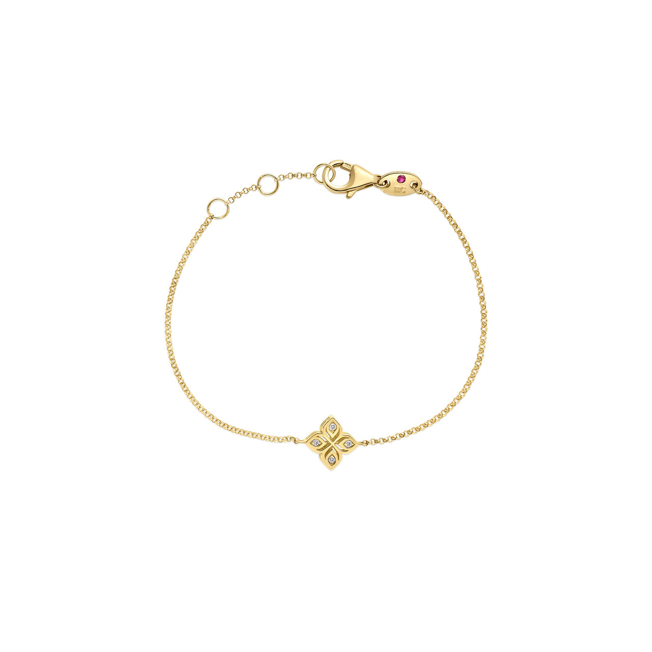 Arrabesque Small  Yellow Gold and Diamond Bracelet image number 0