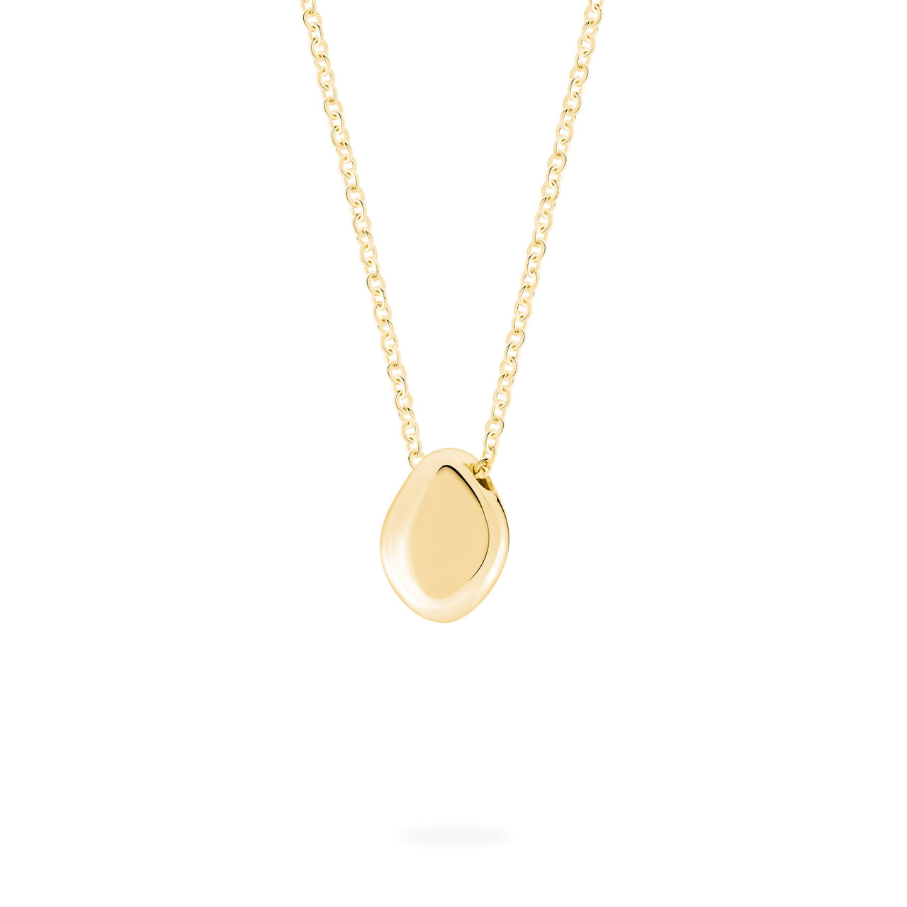 bijoux birks pebble yellow gold pendant image number 1
