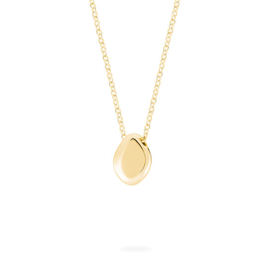 bijoux birks pebble yellow gold pendant image number 1