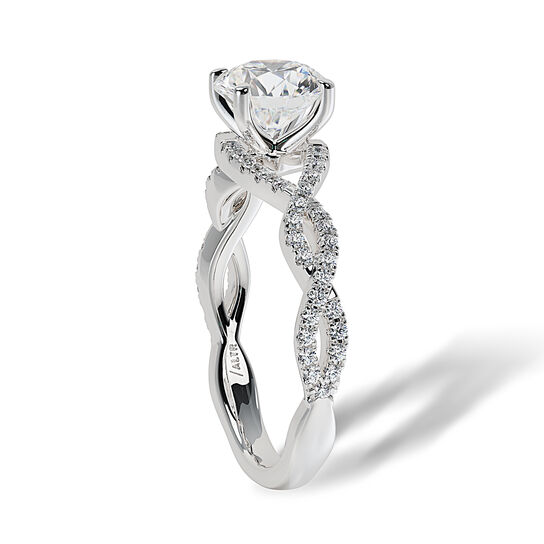altr-lab-grown-diamond-round-solitaire-diamond-engagement-ring-with-twisted-band-zr1029e-126hd-d-side-profile image number 3