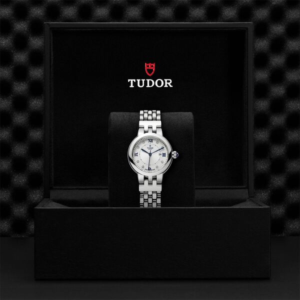 Clair de Rose 30 mm automatique en acier inoxydable et diamants