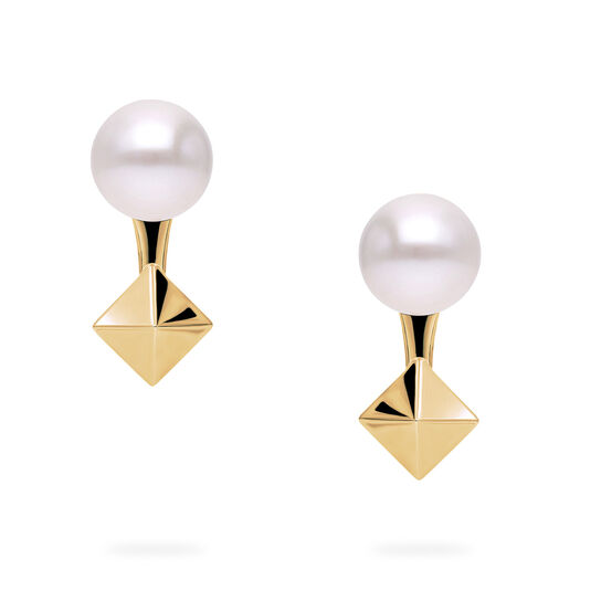 Birks Rock & Pearl Clous d'oreilles en or jaune avec perles image number 2
