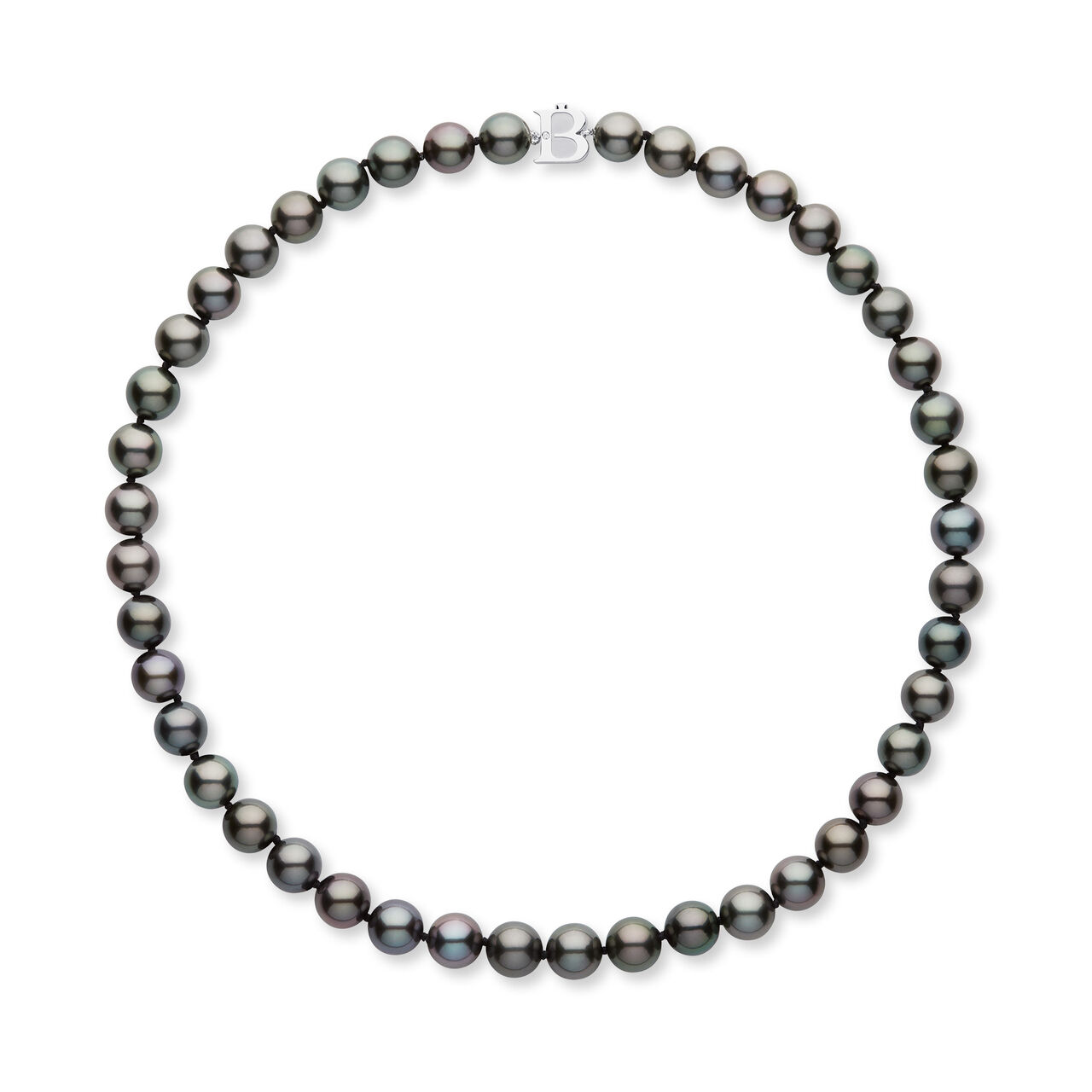 Birks Pearls 9-10mm White Gold Tahitian Necklace image number 0