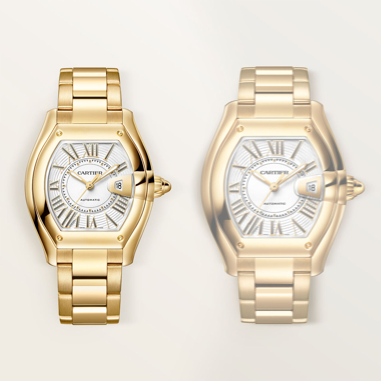 Cartier Roadster Medium Automatic 42 X 35 mm Yellow Gold image number 2