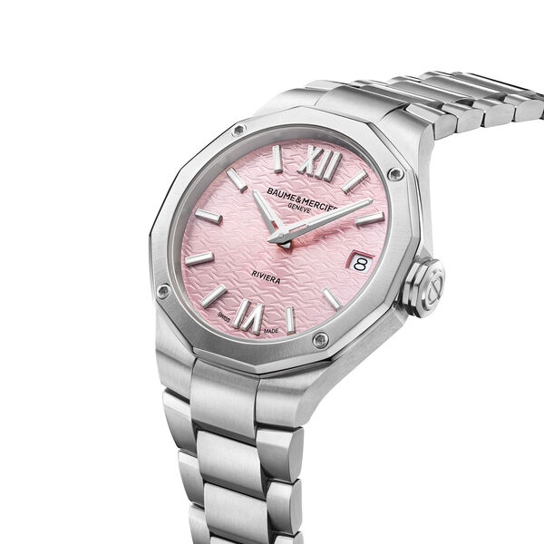 Riviera 33 mm quartz en acier inoxydable