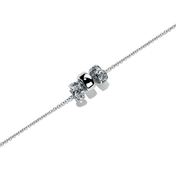 Pendentif trio de bagues argent
