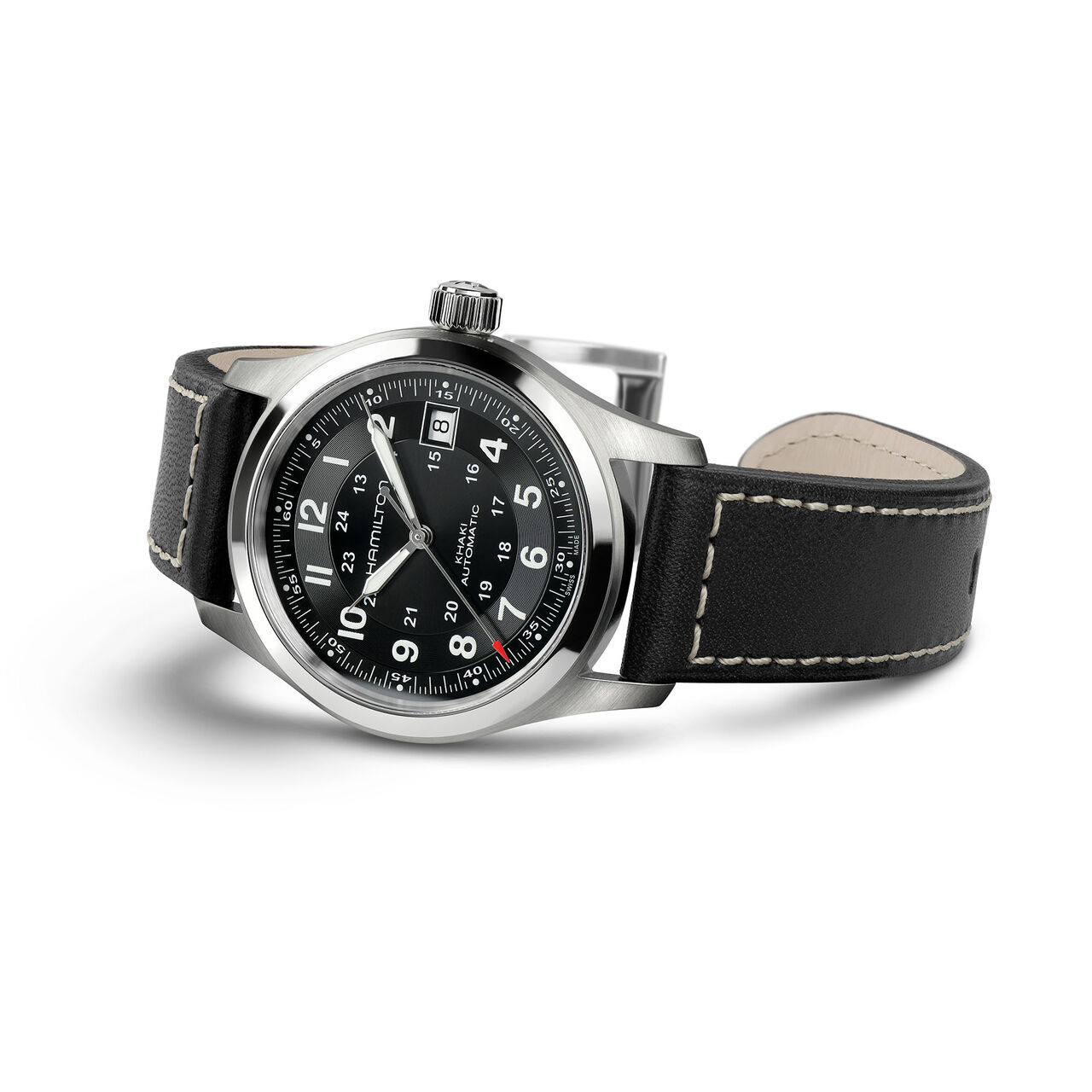 Hamilton Khaki Field 38 mm automatique en acier inoxydable image number 2