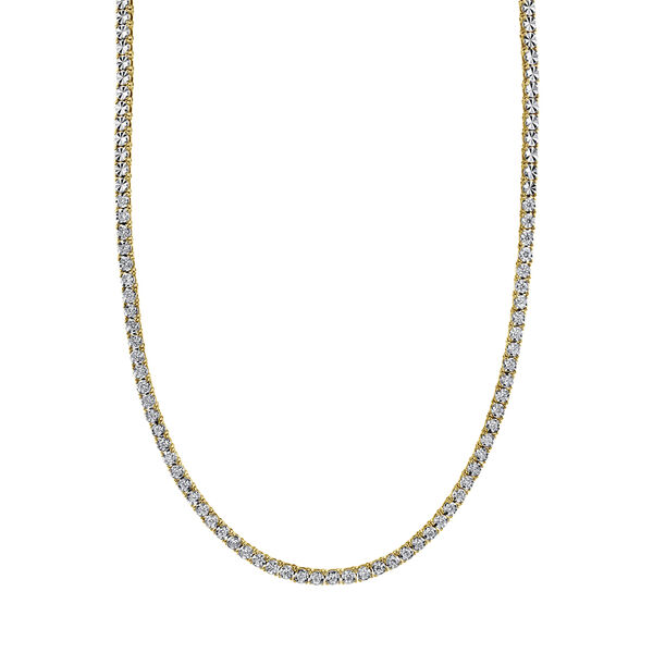 Collier Tennis Stella en or jaune avec diamants