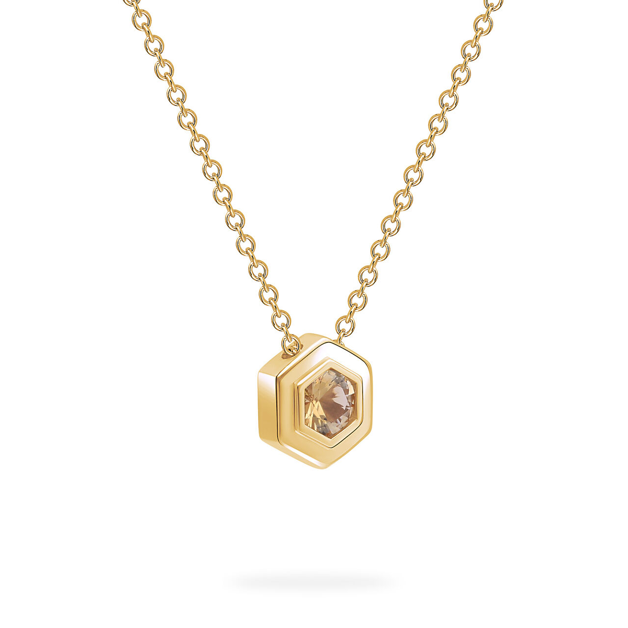 Birks Bee Chic Yellow Gold Birthstone Pendant, Citrine image number 1
