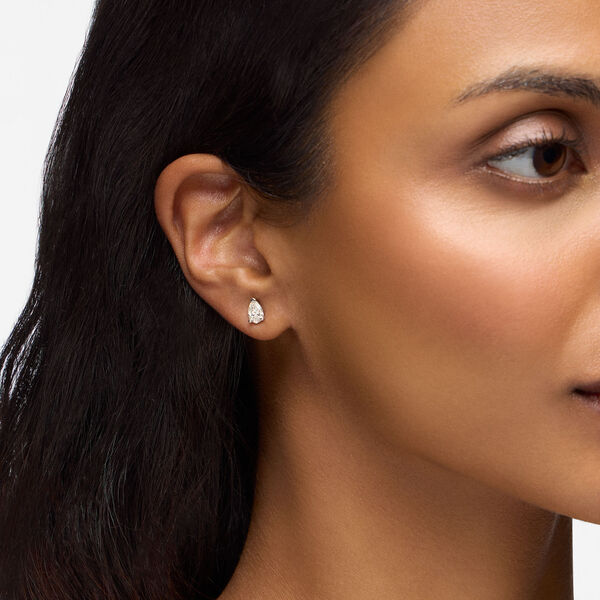Pear-Cut Solitaire Diamond Earrings