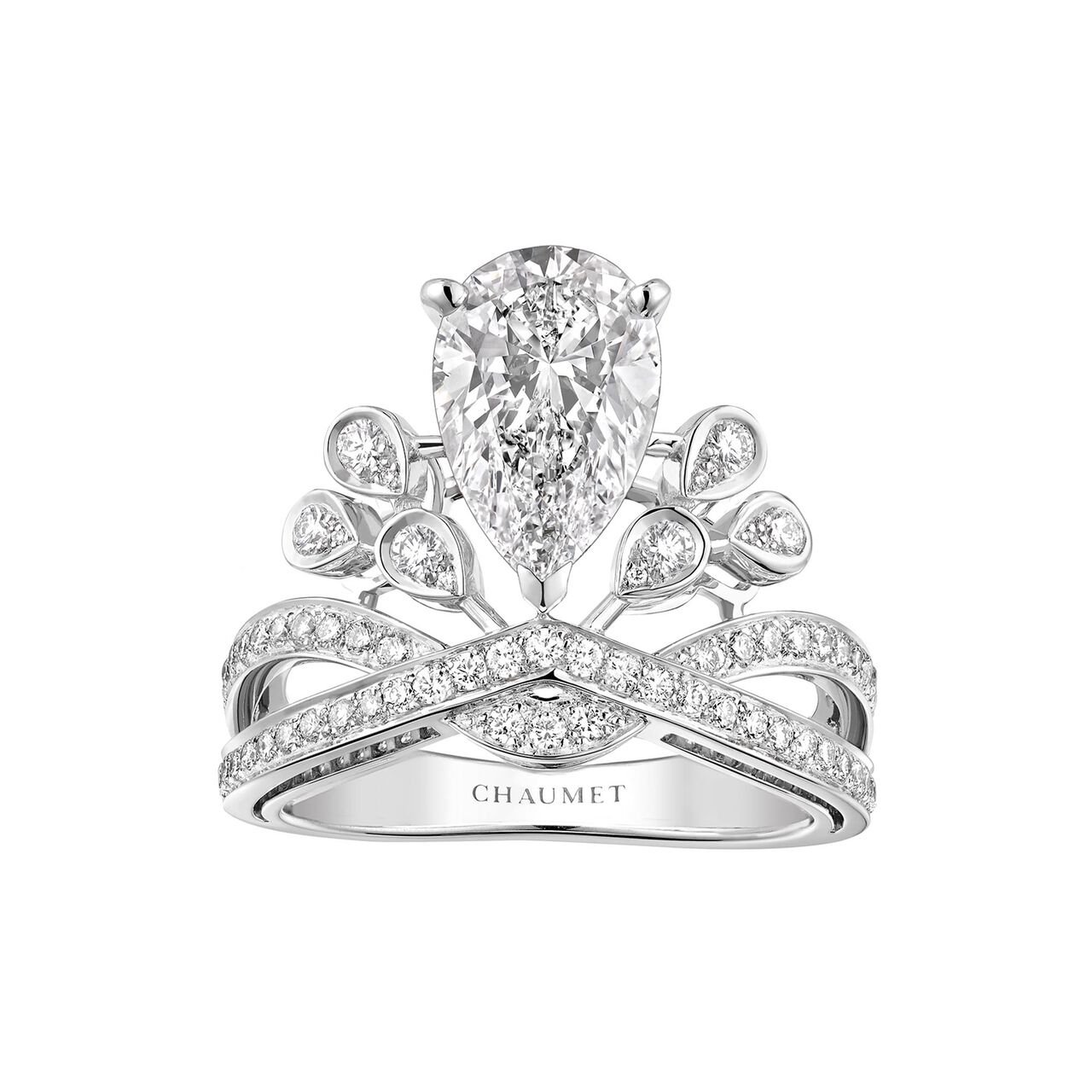 Chaumet Joséphine Aigrette Impériale Platinum Diamond Ring From 2 Carats image number 0