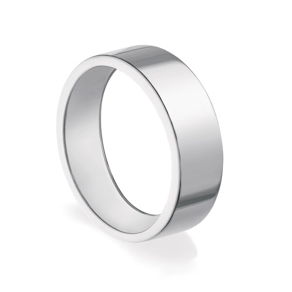 5MM Squared Band Ring in Sterling Silver