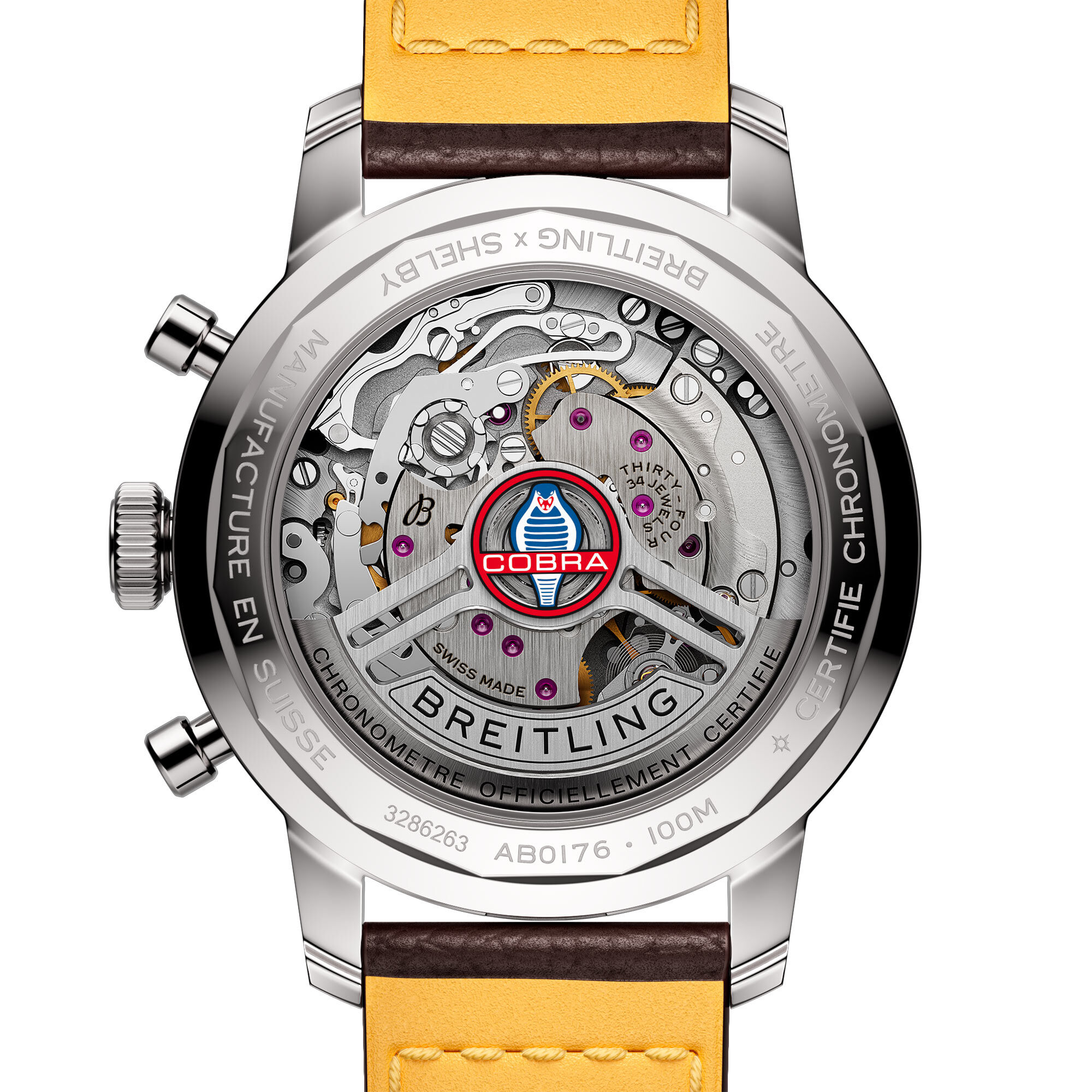 Top Time Shelby Cobra B01 Automatic Chronograph 41 mm Stainless Steel