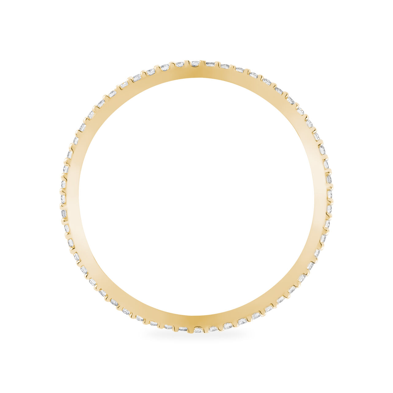 Birks Iconic Stackable Yellow Gold And Diamond RosÃ©e du Matin Ring image number 3
