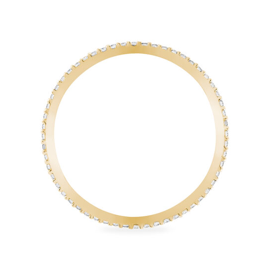 Birks Iconic Stackable Yellow Gold And Diamond RosÃ©e du Matin Ring image number 3