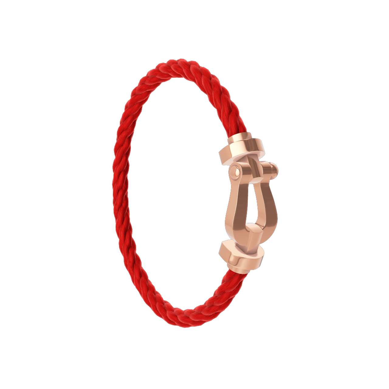 Force 10 Large Rose Gold Cable Bracelet Side image number 2