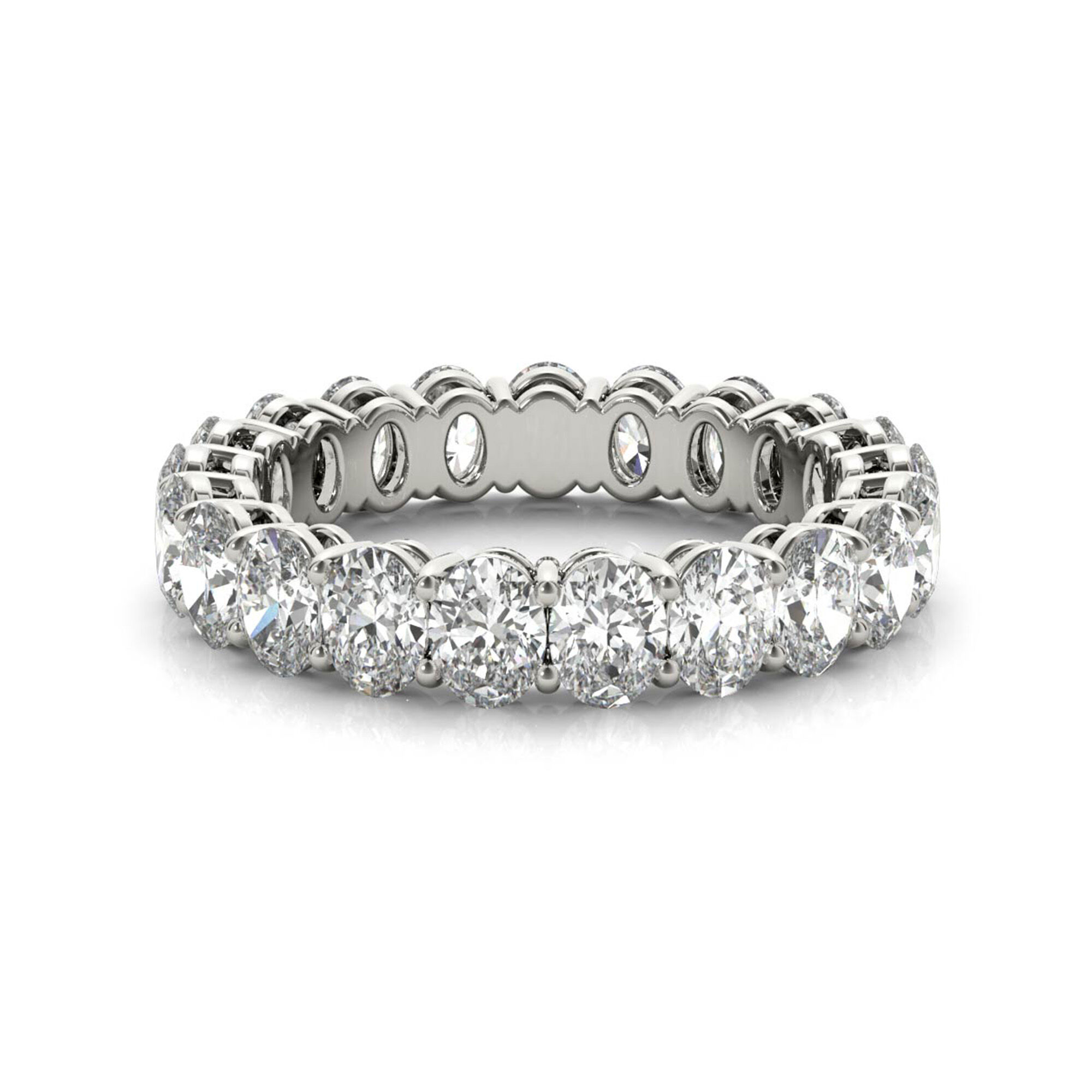 Bijoux Birks 3.15 ct Oval Cut Diamond Eternity Band