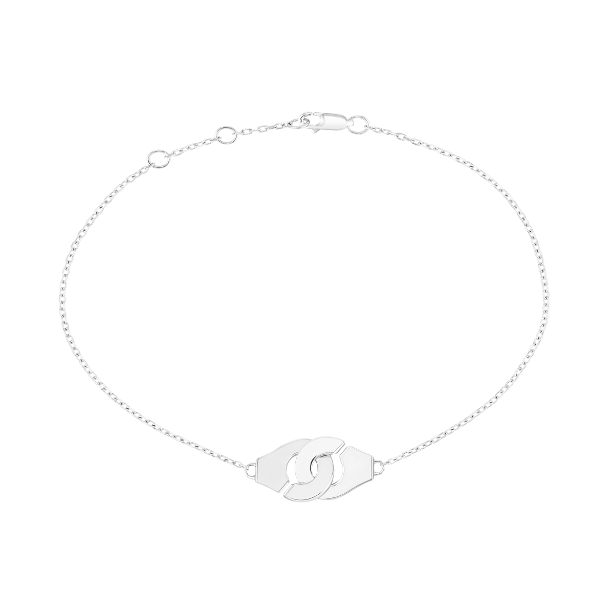 Menottes R8 White Gold Bracelet