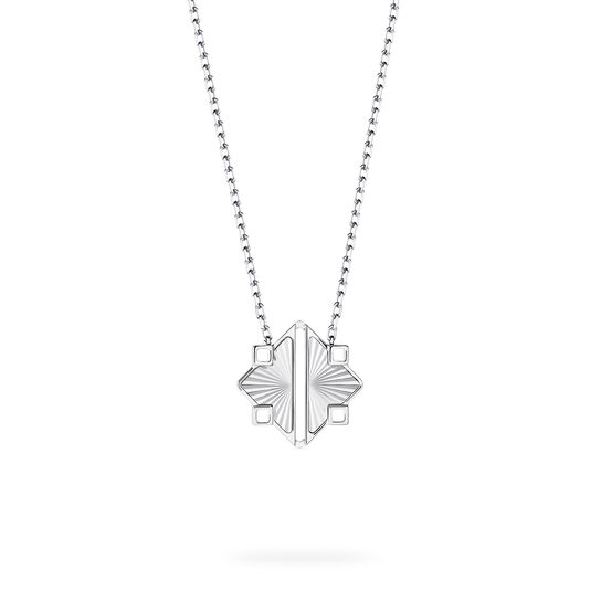 Guilloché Sterling Silver Pendant, Medium image number 0
