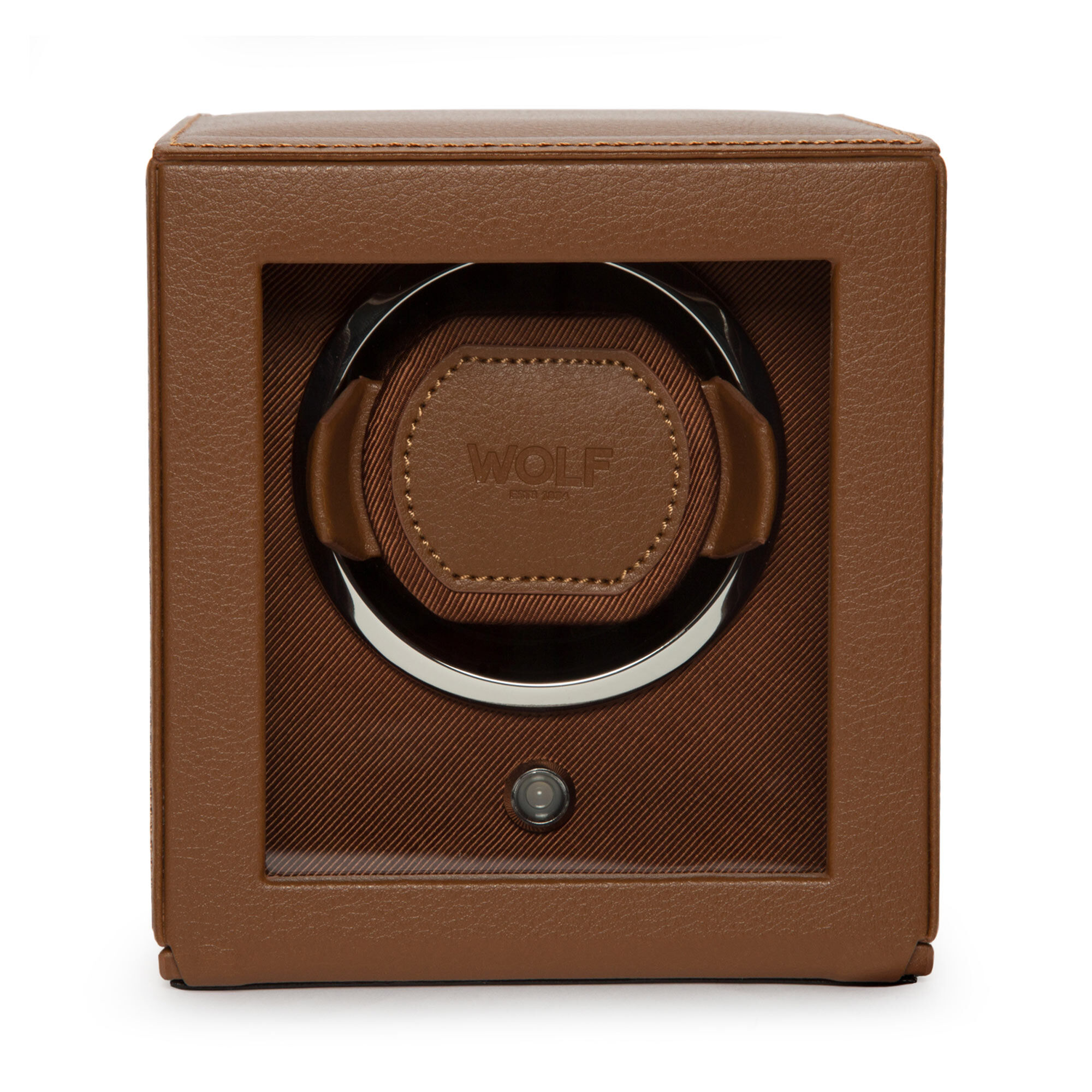 Cubs Cognac 1 Piece Watch Winder with Cover